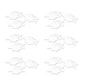 【中古】【輸入品・未使用】Beistle ct04ホワイトメタリックGrad Capカットアウト、18-pack