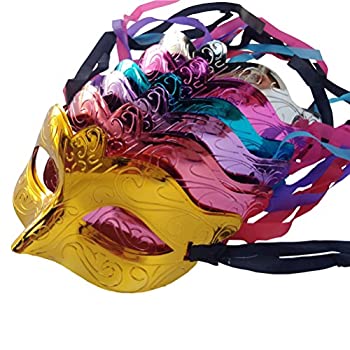 【中古】【輸入品・未使用】Arlai ハロウィンパーティー ハーフフェイスマスク 愛国的なカーニバル装飾 12個パック