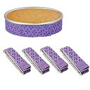 【中古】【輸入品・未使用】ベーキングイーブンストリップ4点、ケーキパンストリップ、ケーキパンストリップ、ケーキパンストリップ、超吸収性厚手のコットン、ケーキをよ...