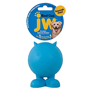 【中古】【輸入品・未使用】JW CUZ Tough By Nature Dog and Puppy Chew Squeak Toy BAD CUZ MEDIUM 1