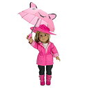 【中古】【輸入品・未使用】Dress Along Dolly アメリカンガール人形用レインコートドール服は:雨のジャケット、傘、ブーツ、帽子、パンツ、とシャツが含まれています