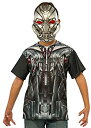 【中古】【輸入品・未使用】ウルトロン Tシャツ マスク 服 子供男性用 ULTRON