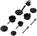 【中古】【輸入品・未使用】Dollhouse Miniature 1:12 Scale Pots and Pans Black #30002451 by Tim...