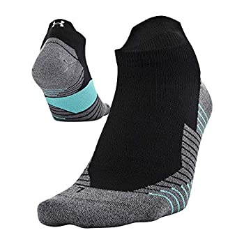 yÁzyAiEgpzUnder Armour Run 2.0 No Show Tab Socks 1-Pair Black/Desert Sky Blue Medium