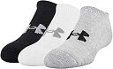 【中古】【輸入品・未使用】Under Armour Youth Training Cotton No Show Socks 3-Pairs True Gray Heather Assorted 2 Shoe Size: Youth 13.5K-4Y