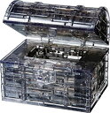 yÁzyAiEgpzUniversity Games 30948 3D Crystal Puzzle - Treasure Chest - Black