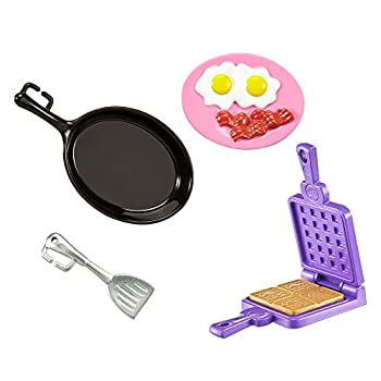 【中古】【輸入品・未使用】Mattel Barbie FHP70 Cooking & Baking Kitchen Utensil with Breakfast