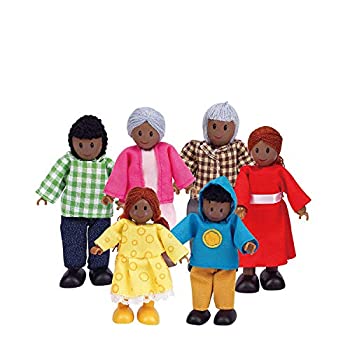 Hape - E3501 - Mini-poupee - Famille Heureuse - Afro-Americaine