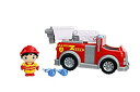 【中古】【輸入品・未使用】Jada Toys ライアンのワールド 消防車 ライアンフィギュア付き 6インチ 車両 レッド