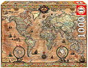【中古】【輸入品・未使用】1000ピース ジグソーパズル Educa 古代の世界地図 Antique World Map 48×68cm 15159