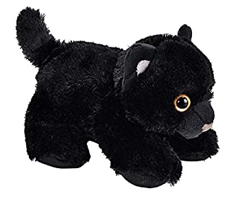 【中古】【輸入品・未使用】Wild Republic - Hug'ems - Black Cat Stuffed Animal 18cm