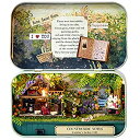 【中古】【輸入品・未使用】ASIDIY 3D Wooden Dollhouse Miniature DIY Doll House Kit with Furnit...