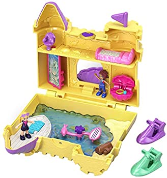 【中古】【輸入品・未使用】Polly Pocket GCJ87 Pocket World Deep Sea Sandcastle Compact Play Set Multi-Colour