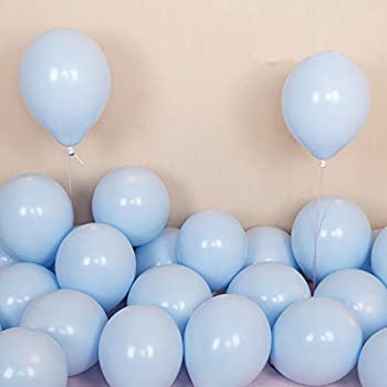 【中古】【輸入品 未使用】Pastel Blue Balloons 12 inch 50pcs Latex Party Balloons Baby Shower Helium Balloons Blue Birthday Balloon