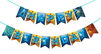 【中古】【輸入品・未使用未開封】Godzilla Happy Birthdayバナーデコレーション モンスターの王 誕生日テーマ 誕生日バナー モンスターパーティー用品が好きなファンに