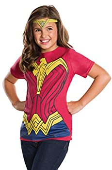 【中古】【輸入品・未使用】(Medium Batman V Superman Wonder Woman Top) - Rubie's Batman v Superman: Dawn of Justice Wonder Woman Child Top and Tiara Medium