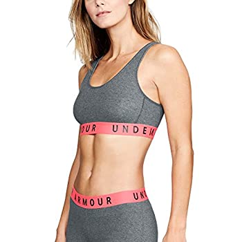 【中古】【輸入品・未使用】Under Armour Women's Favorite Cotton Everyday Heathered Bra Charcoal Light Heath (019)/Black X-Small