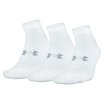 yÁzyAiEgpzUnder Armour Uniform Compliant Lo Cut Socks 3-Pair White Shoe Size: 9-12.5