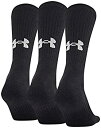 【中古】【輸入品・未使用】Under Armour Training Cotton Crew Socks 3-Pair Black 2 Shoe Size: Y...