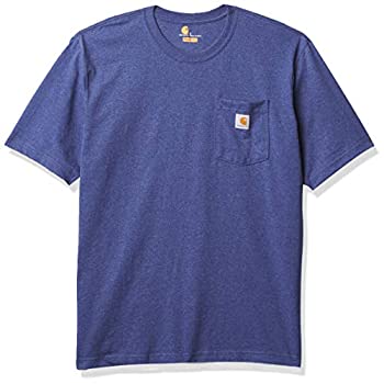 【中古】【輸入品・未使用】Carhartt Men's Short-Sleeve Dusk Blue Heath X