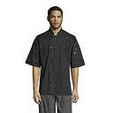 【中古】【輸入品・未使用】Uncommon Threads Delray シェフコート メッシュ 半袖 5.25 US サイズ: Large カラー: ブラック