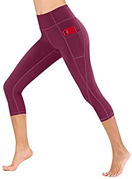 【中古】【輸入品・未使用】Heathyoga (ヒースヨガ) 女性用ポケット付きヨガパンツ ポケット付きハイウエストレギンス レディースワークアウトレギンス US サイズ: Medium