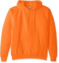 【中古】【輸入品・未使用】Hanes Men's Pullover EcoSmart Fleece Hooded Sweatshirt Safety Orang...