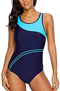 【中古】【輸入品・未使用】CharmLeaks レディース ワンピースフィットネス水着 ロングトルソー フィットネス水着 XL