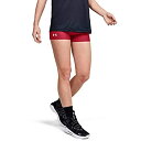【中古】【輸入品・未使用】Under Armour Women's Team Shorty 3 Red (600)/White XX-Large