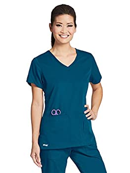 【中古】【輸入品・未使用】Grey 's Anatomyアクティブな女性のサイドパネルVネックソリッ