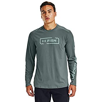 yÁzyAiEgpzUnder Armour Men's Iso-Chill Shore Break Crew T-Shirt Lichen Blue (424)/Enamel Small