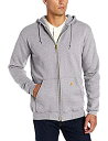 【中古】【輸入品・未使用】(カーハート) Carhartt メンズ ミッドウェイト ジップフロント フード付きスウェットシャツ K122 US サイズ: Sma...