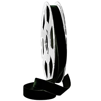 【中古】【輸入品・未使用】Morex Ribbon 01215/10-926 ナイロンバロール ベルベットリボン、5/8インチ x 11ヤード、フォレスト