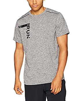 【中古】【輸入品・未使用】Under Armour Men's Run Tall Graphic Short sleeve Shirts Charcoal Light Heath (020)/Reflective Small