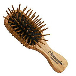 【中古】【輸入品・未使用未開封】Fuchs Brushes Ambassador Hairbrushes Olivewood Mini/Wood Pins 1 Hair Brush