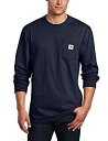 【中古】【輸入品・未使用】Carhartt メンズ 作業服 ミッドウェイトジャージ ポケット 長袖Tシャツ K126 US サイズ: XX-Large カラー:...