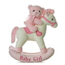 【中古】【輸入品・未使用】Aurora Baby Plush Rocking Horse Pink/White by Aurora Baby