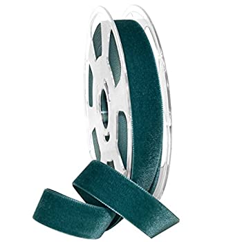 【中古】【輸入品・未使用】Morex Ribbon ナイロンバロール ベルベットリボン 7/8インチ x 11ヤード ティール