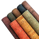 【中古】【輸入品・未使用】ZAIONE 色付き本物のコルク生地シート 8枚 8インチ x 12インチ (20cm x 30cm) 厚さ0.7mm ソフトストライ...
