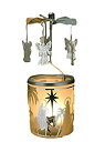 【中古】【輸入品・未使用】Spinning Angels Candle Holder with Holy Familyシーンスカンジナビアスタイル