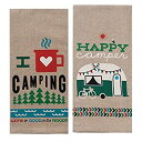 yÁzyAiEgpzKay Dee Designs Camping Adventures Chambray Towel Set - One Each Happy Camper & I Heart Camping