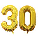 【中古】【輸入品・未使用】(Number 30 Balloons) - GOER 110cm Gold 30 Number BalloonsJumbo Foil...