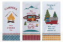 【中古】【輸入品・未使用】Camping Life Kitchen Towels Set of 3