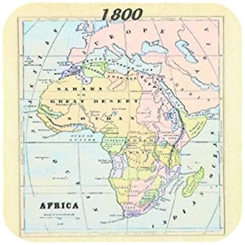 【中古】【輸入品・未使用】(set-of-8-Soft) - 3dRose cst_39006_2 Old Map of Africa Soft Coasters Set of 8