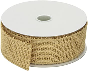 【中古】【輸入品・未使用】Morex Ribbon Burlap Wired Ribbon 1-1/2-Inch by 10-Yard Spool Natural by Morex Ribbon