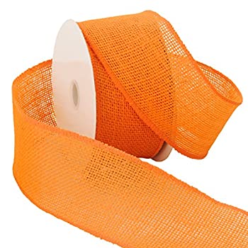 【中古】【輸入品・未使用】Morex Ribbon Burlap Wired Ribbon 2-1/2-Inch by 10-Yard Spool Orange by Morex Ribbon