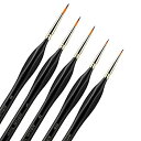 【中古】【輸入品 未使用】Professional Detail Paint Brush Set - 5 Sizes Synthetic Kolinsky Red Sable HairTriangular Wooden HandleArtists Modellers Miniatures by