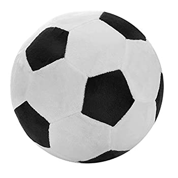 【中古】【輸入品・未使用】(20cm Black) - Soccer Ball Pillow Stuffed Fluffy Plush Baby Soccer ...