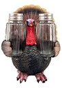 【中古】【輸入品・未使用】樹脂Thanksgiving Turkey Figurine with塩コショウ入れガラスセット、6?1?/ 4インチ