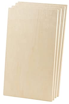 【中古】【輸入品・未使用】未完成の木製飾り板 - 4個パック 長方形木製飾り板 ホームDIYクラフト、ウェディングデコレーション、15.5 x 9.8 x 0.2インチ